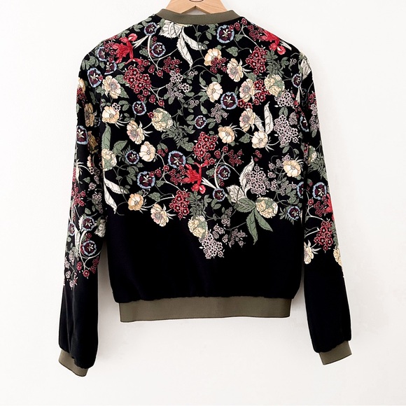 Zara TRF Floral Bomber Jacket - Picture 2 of 6